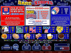 Bars n Stripes Payout Screen 1