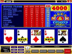 Aces and Eights games screen