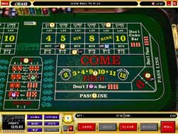 Vegas Craps table game screen